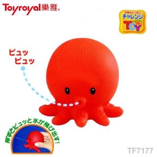 【日本《樂雅 Toyroyal》】洗澡玩具(軟膠章魚)