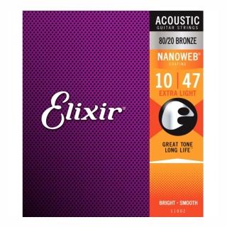 【Elixir】NANOWEB EXXF-11002 民謠吉他套弦 10-47網友推薦