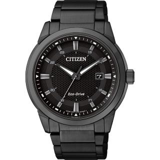 【CITIZEN】Eco-Drive 都會時尚光動能腕錶-黑/42mm(BM7145-51E)
