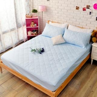 【Margaery】100%防水保潔墊(淺藍色床包加大)