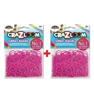 【美國Cra-Z-Art】Cra-Z-Loom圈圈彩虹編織 橡皮筋補充包 洋紅x2包(共600條)搶先看
