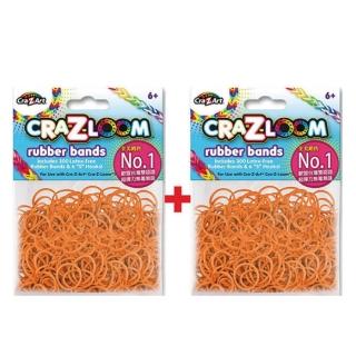 【美國Cra-Z-Art】Cra-Z-Loom圈圈彩虹編織 橡皮筋補充包 橘黃x2包(共600條)最新