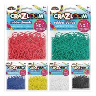 【美國Cra-Z-Art】Cra-Z-Loom圈圈彩虹編織 橡皮筋補充包A款(6包 共1500條)站長推薦