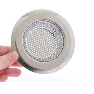 【PUSH! 廚房用品】外徑7CM內徑4.3CM深度1.5CM密合式不鏽鋼流理台水槽濾網(HD1018)
