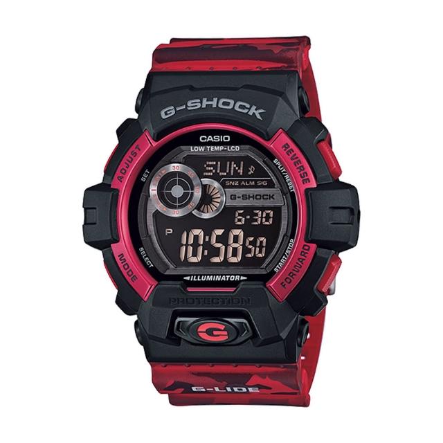 【CASIO 卡西歐 G-SHOCK 系列】日系限量版-帥氣迷彩極限運動新設計(GLS-8900CM)推薦