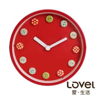 【LOVEL】童趣水果糖鋁框靜音兩用時鐘16cm(A736FL-PK)