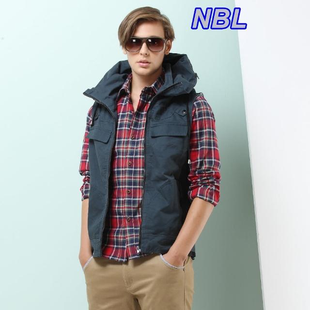 【NBL-NEWBOYLONDON】J0229HG軍綠色立領帽外搭背心新品上市