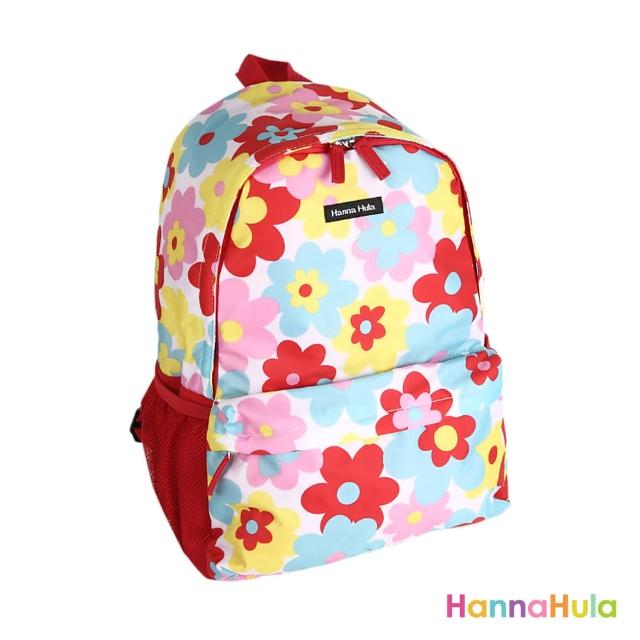 【日本Hanna Hula】輕量型後背包-內襯防潑水(花樣紅)哪裡買