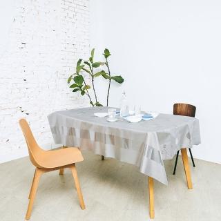 【Homemaker】銀花壓紋金屬桌巾-長120cmX寬137cm(RN-PW224-001-05)