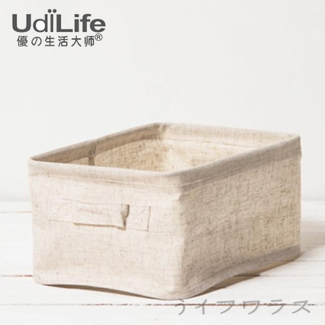 【UdiLife】森/棉麻收納盒/小-3入組