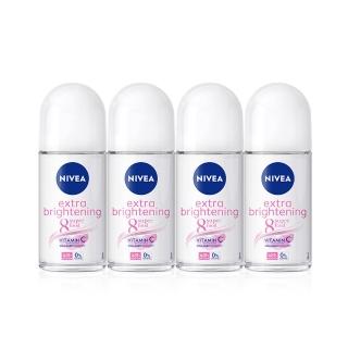 【NIVEA 妮維雅】止汗爽身乳液50ml-4入(亮白系列)