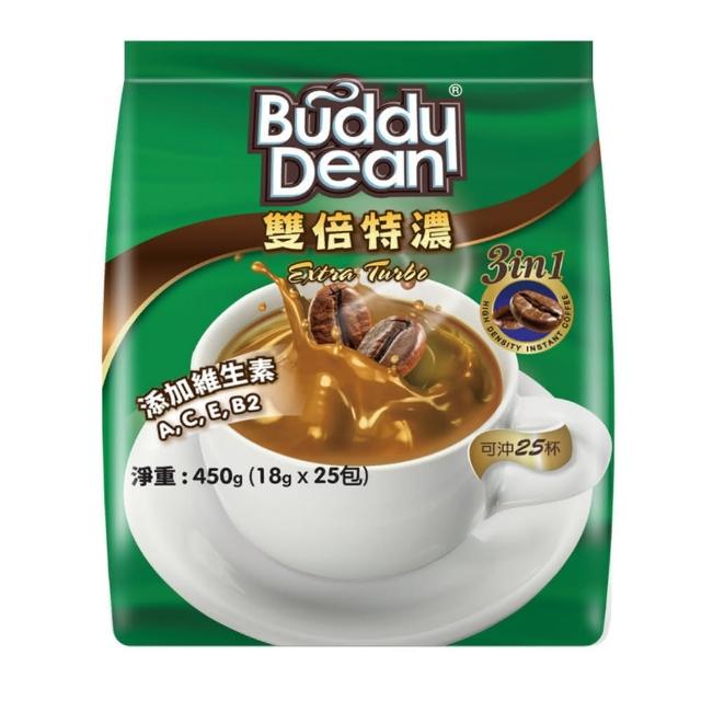 經典款式【Buddy Dean】巴迪三合一咖啡-雙倍特濃(18gx25包入/袋)