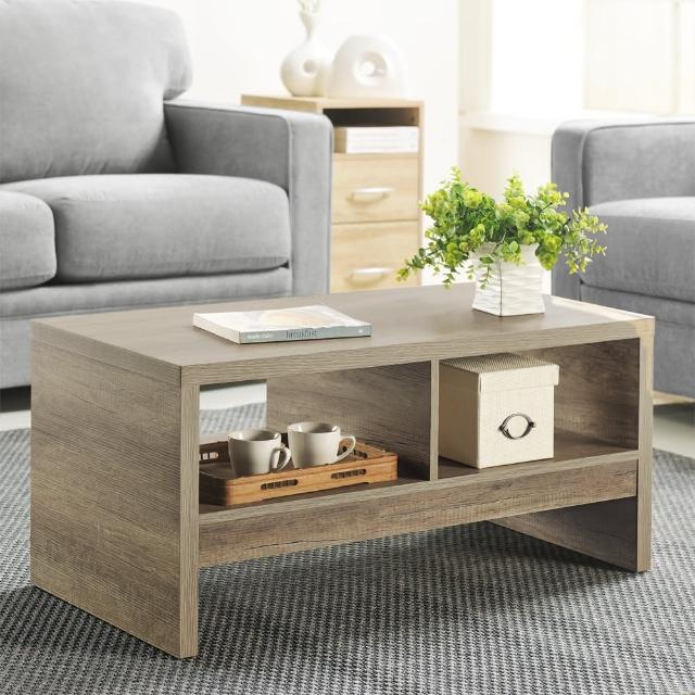 【FUN生活】DIY經典設計優雅小茶几桌/邊桌(深橡色)