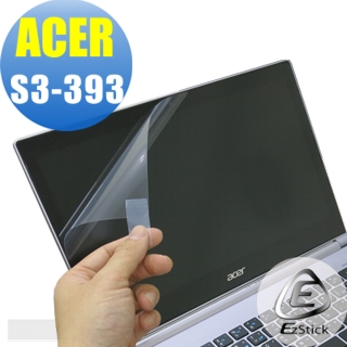 【EZstick】ACER Aspire S3-393 專用 靜電式筆電液晶螢幕貼(可選鏡面防汙或高清霧面)限量搶購