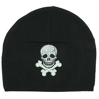 【美國Jamie Rae】男童/男寶寶 100純棉棉帽_黑色/骷髏頭時尚棉帽(JRAHB01)