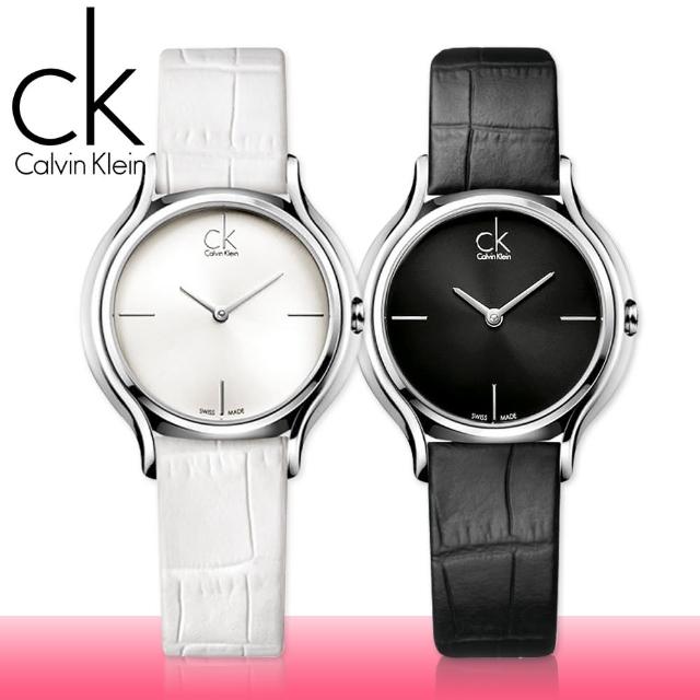 【瑞士 CK手錶 Calvin Klein】甜蜜銀框系列-氣質皮革女錶(K2U231C1-K2U231K6)便宜賣