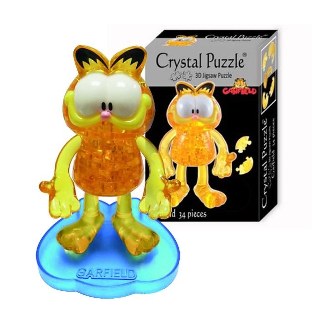 【3D立體水晶拼圖】3D Crystal Puzzles 加菲貓(8cm系列-34片)優惠