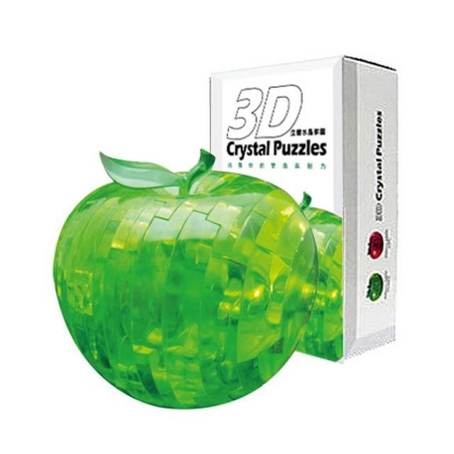 【3D立體水晶拼圖】3D Crystal Puzzles 蘋果(8cm系列-青蘋果44片)網友推薦