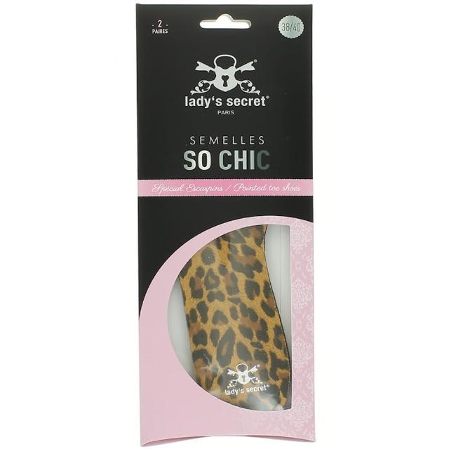 【法國 Ladys Secret閨秘】足部除臭舒適透氣鞋墊(豹紋 - So Chic!)開箱