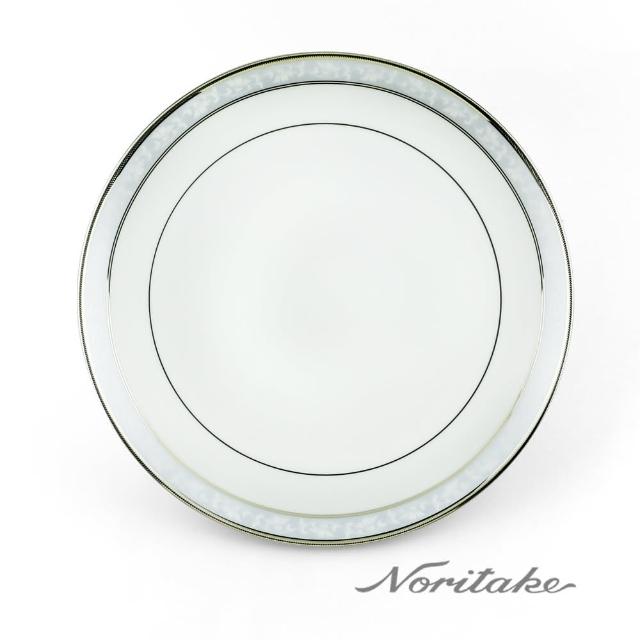 【NORITAKE】花舞春風銀邊淺圓盤(銀-27cm)評鑑文