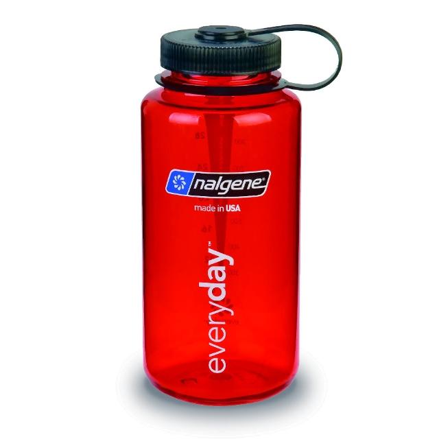 【Nalgene】寬嘴水壼1000cc(紅色)破盤出清