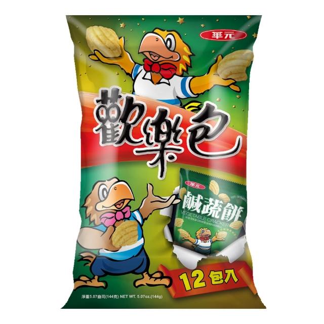 【華元】鹹蔬餅歡樂包144g(12包入/袋)