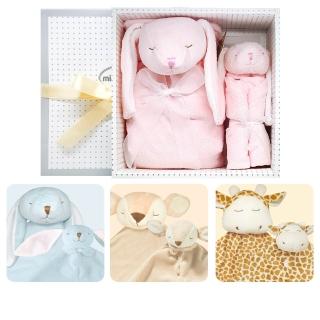 【Angel Dear】momo限定-經典彌月禮盒-毛毯+安撫巾(多款動物造型組合)