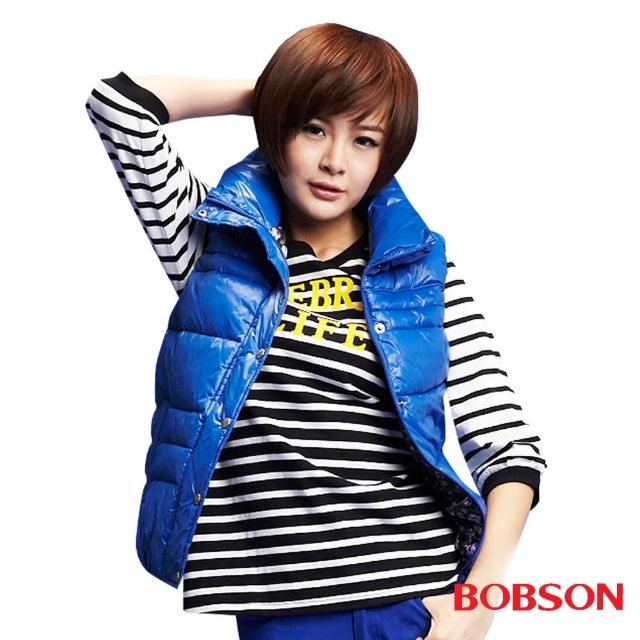 【BOBSON】天生歌姬A-Lin代言_女款絲棉背心(藍54)