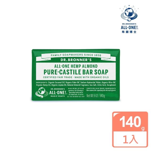 【Dr.Bronner’s 美國布朗博士】杏仁潔顏皂(5oz/140g)