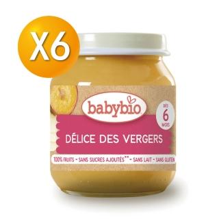【法國BABYBIO】生機什錦鮮果泥(130gX6)