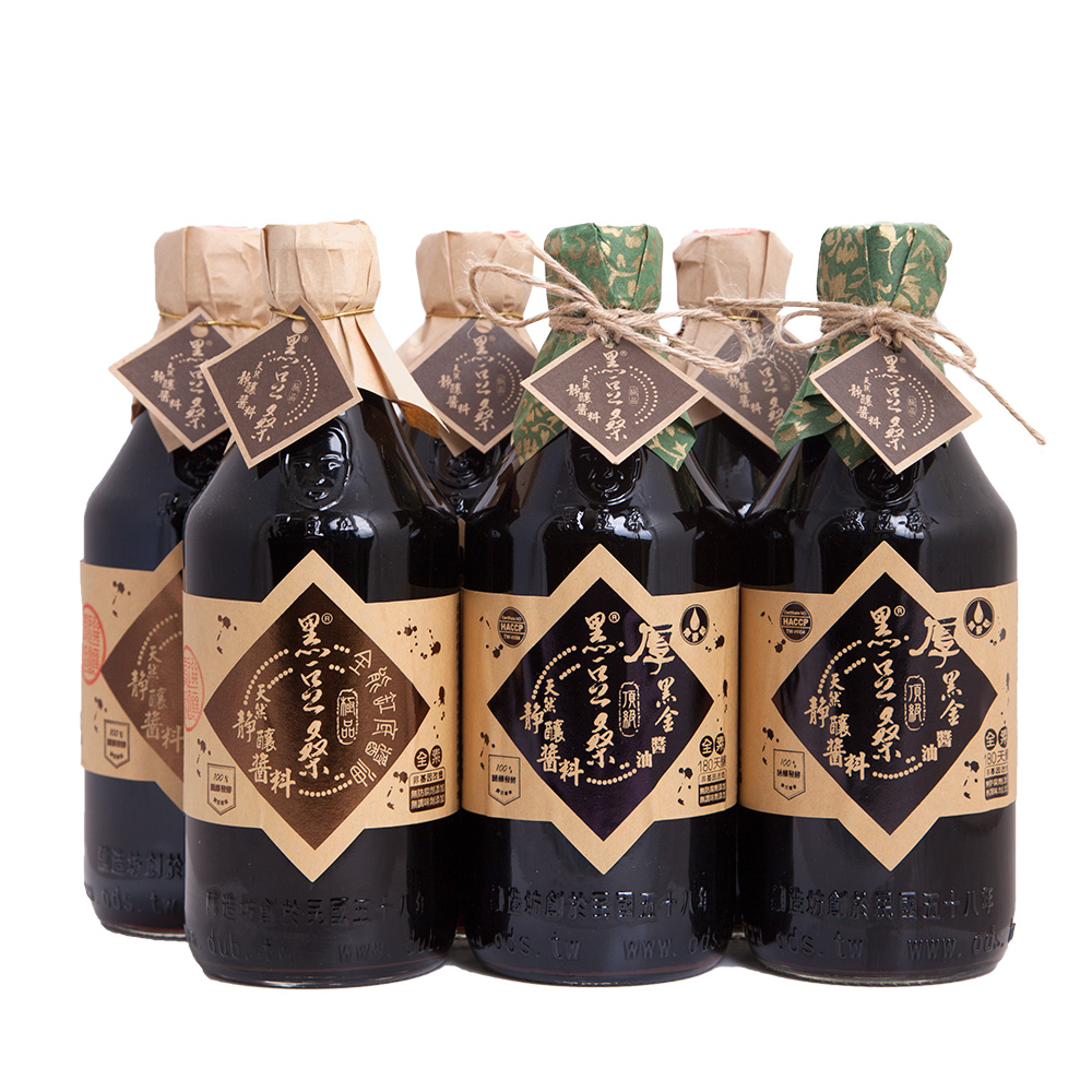 【黑豆桑】厚缸组合(缸底酱油*4 厚黑金酱油*2)-momo购物网