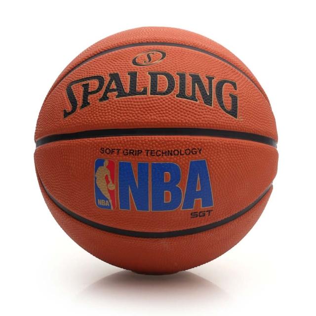 【SPALDING】SGT 深溝柔軟膠 斯伯丁籃球-NBA 戶外 運動(橘)福利品出清