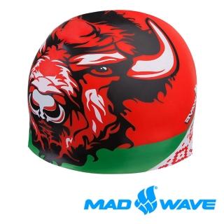 【俄羅斯MADWAVE】泳帽 競技 成人 飆速  BELARUS CAP(魔幻寫實設計款)