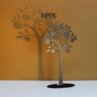 【OPUS東齊金工】歐式鐵藝飾品架/金屬首飾座/戒指項鍊架(PI-ap02B 蘋果樹_經典黑)