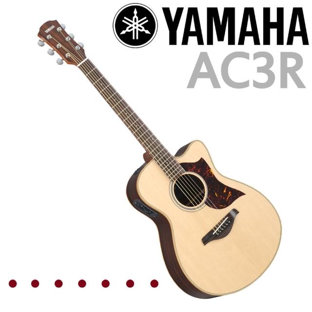 【YAMAHA 山葉】全單板電民謠吉他原木色-公司貨保固(AC3R)