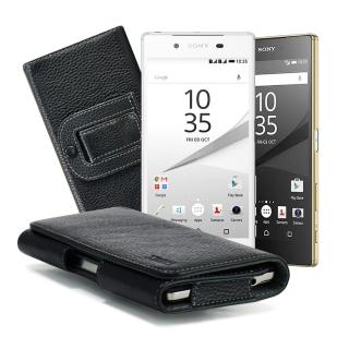 【X_mart】SONY Z5 Premium/SONY Z5 麗緻真皮腰掛皮套