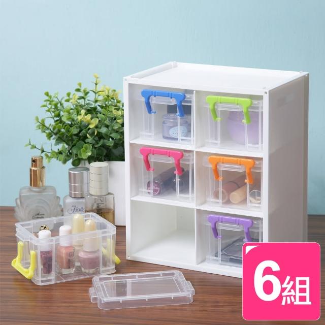 【真心良品】跳跳糖中型小物收納盒(6組)熱銷產品