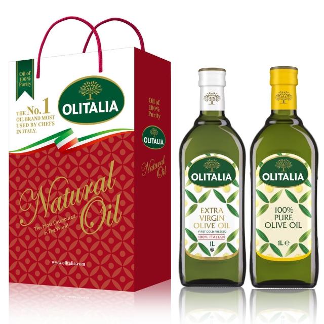 【Olitalia奧利塔】特級初榨橄欖油+純橄欖油(1000mlx2瓶)熱銷產品