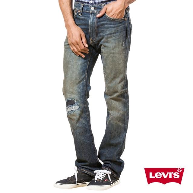 【Levis】513 破洞縫補修身直筒牛仔褲 丹寧褲哪裡買