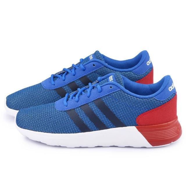 【Adidas】男款 Lite Racer 輕量慢跑鞋(F98303-藍紅)開箱