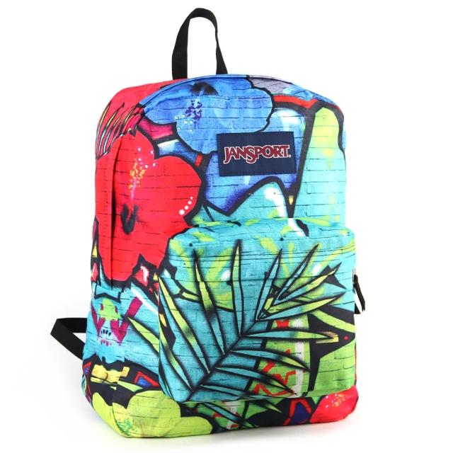 【JanSport】校園背包-HIGH STAKES(噴漆藝術)熱銷產品