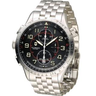 【Victorinox 維氏】Airboss MACH 9 自動上鏈機械計時碼錶(VISA-241722)
