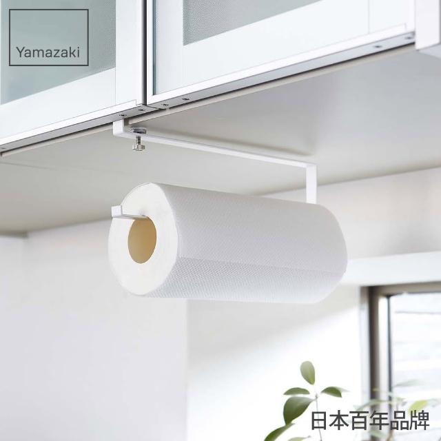 【YAMAZAKI】Plate層板廚房紙巾掛勾-白(紙巾架/廚房紙巾架/紙巾收納/廚房收納) 
