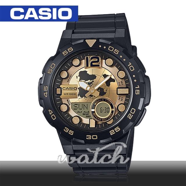 【CASIO 卡西歐】多功能運動錶_30組電話簿_防水_旅人自由行最愛_鏡面4.7cm(AEQ-100BW)評鑑文