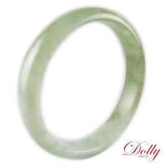 【Dolly】緬甸 飄花A貨翡翠玉鐲-113(手圍18)