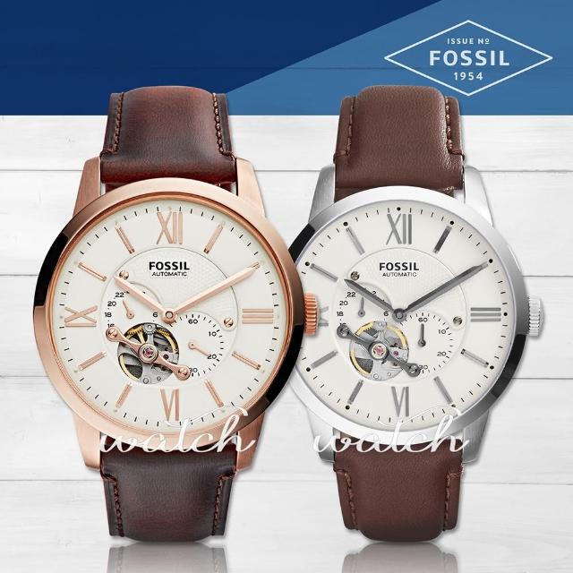 【FOSSIL】雜誌推薦款_品味優雅_機械紳士皮革男錶(ME3105)哪裡買