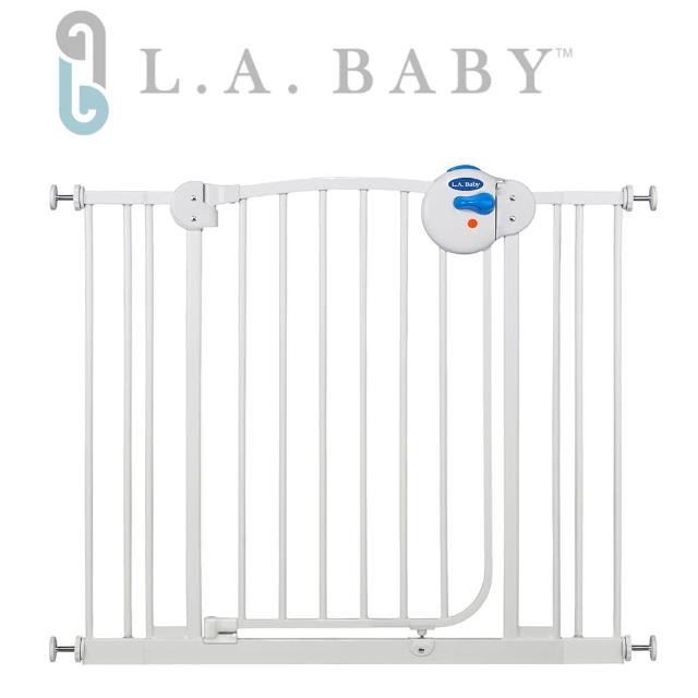 【美國 L.A. Baby】雙向自動上鎖安全鐵門欄(附贈2片 寬9公分延伸件)
