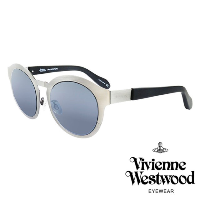 【Vivienne Westwood 英國 太陽眼鏡】金屬時尚設計(AN86001_銀)促銷商品