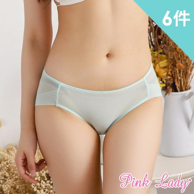 【PINK LADY】台灣製 低腰柔色無痕三角褲6632(6件組)
