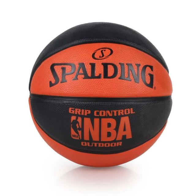 【SPALDING】NBA GRIP CONTROL OUTDOOR戶外籃球(黑橘)